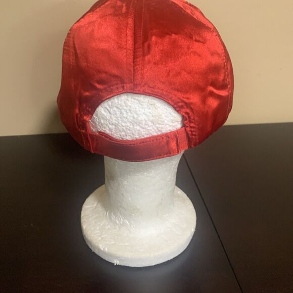 Red Satin Christmas Hat Cap Sleigh’n It Strapback "Collectioneighteen" - Picture 5 of 8